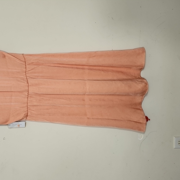 Brochu Walker The Austin Tie Dress Samoa Peach Color Size M - Picture 6 of 12